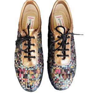 Aerogreen Iridescent Woven Golf Shoes Stylish Performance Modern Golfer